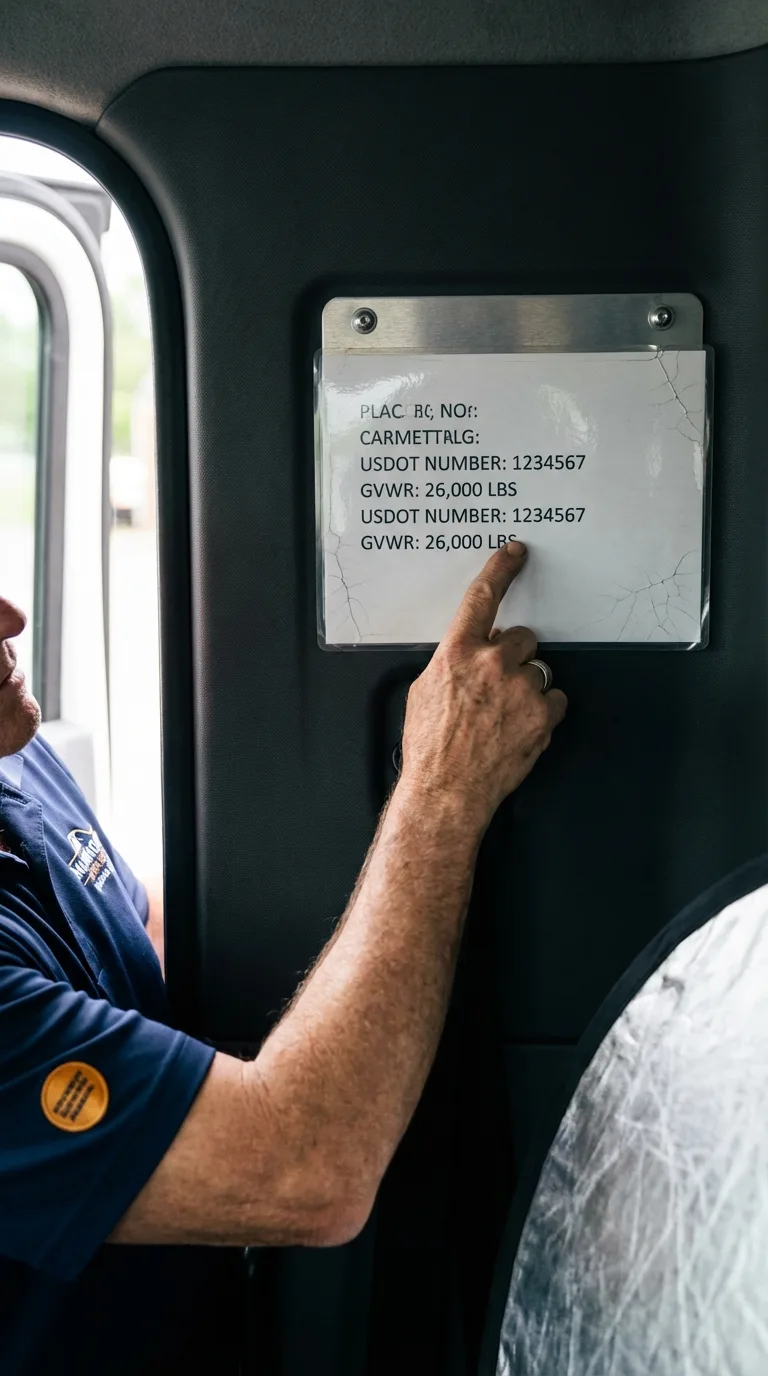USDOT licensing placard verification in Eatonton